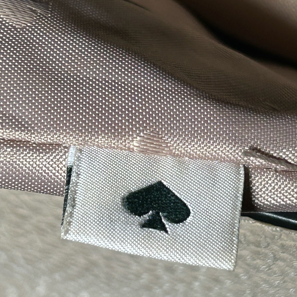 Kate Spade Black and Cream Pebbled Leather Shoulder Bag 11” x 10” NWOT - Picture 15 of 17